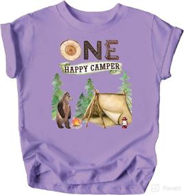 img 2 attached to 🏕️ Cute Campers' 1st Birthday Outdoor Themed T-Shirts and Raglans for Boys and Girls