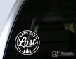 lets get lost decal sticker logo